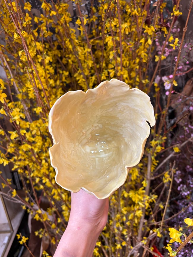 Large Translucent Porcelain Candle Votive