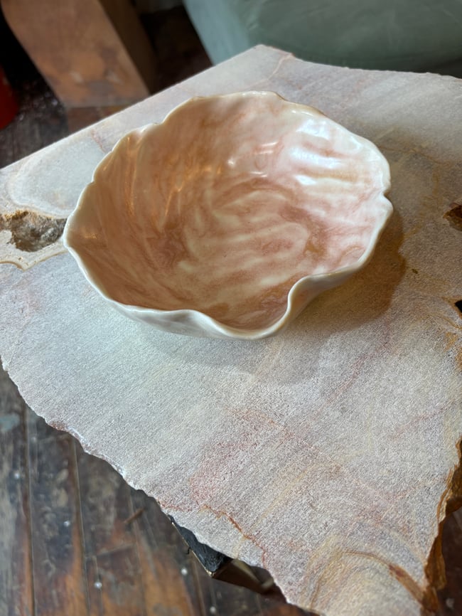 Pink Porcelain Bowl (Second)