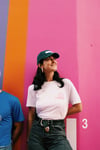 T-SHIRT PARIS NORD-EST - BLANC/ROSE FLUO