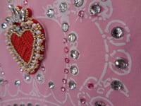 Image 6 of Pink beaded Red Heart Crown T shirt