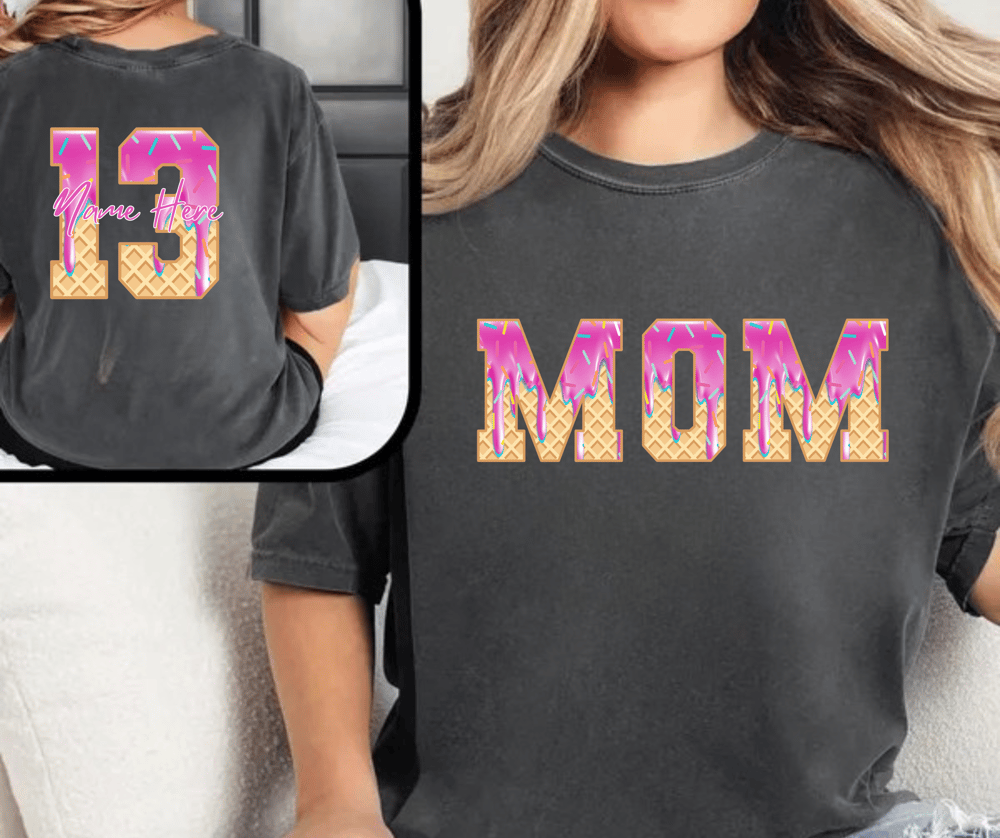 Image of Ice Cream Drip "MOM"