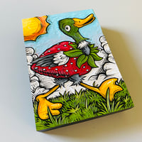 Image 2 of Strawberry Duck - Carved Panel