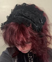 Image 1 of pvc lace headdress