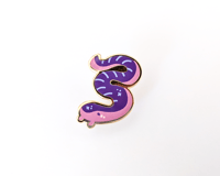 Image 1 of Lake Tanganyika Caecilian - Mini Amphibian Enamel Pins