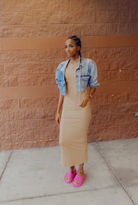 Image 2 of Caramel MIDI Dress