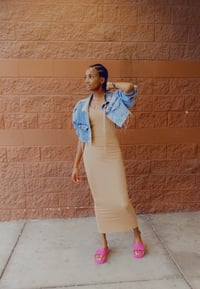 Image 3 of Caramel MIDI Dress