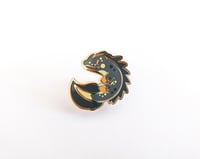Image 1 of Northern Crested Newt - Mini Amphibian Enamel Pins