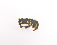 Image 1 of Red-Eyed Crocodile Skink - Tiny Reptile Enamel Pins