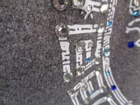 Image 7 of Grey pearl emblem T shirt