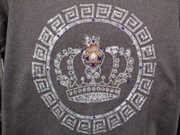 Image 3 of Grey pearl emblem T shirt