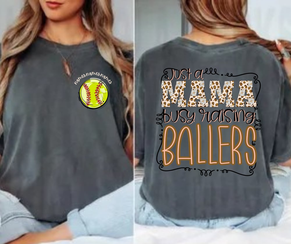 Image of busy raising ballers softball