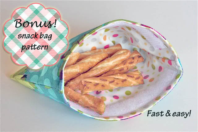 Image of Love Your Lunch Box PDF Sewing Pattern and Bonus snack Bag Pattern