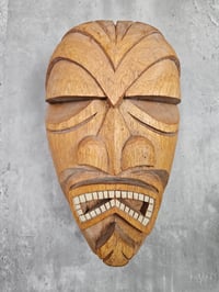 Image 1 of Smokin' Tikis Doug Horne Designed Wood Tiki Mask FREE SHIPPING