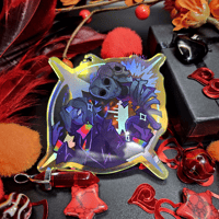 Image 1 of Holographic Foil Withers Rainbow Acrylic Charm