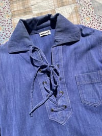 Image 3 of 70’s Hippie Denim Shirt