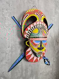 Image 3 of Trader Vic's Logo Style Carved Mask FREE SHIPPING 