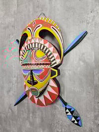 Image 2 of Trader Vic's Logo Style Carved Mask FREE SHIPPING 