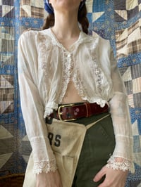 Image 1 of Edwardian Cotton and Lace Top