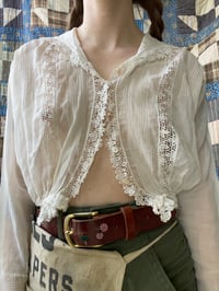 Image 2 of Edwardian Cotton and Lace Top