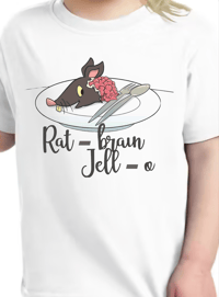 Image 4 of "What Are You Making?" Book Tee - Kids Girls and Boys Lavender Pink Tiedye Shirt - Rat-Brain Jell-o