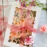 Image 1 of Mother’s Day gift pack #3 - Set of 2 tea towels/ set of 4 Dinner napkins 