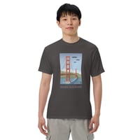 Image 4 of Golden Gate Bridge Unisex garment-dyed heavyweight t-shirt