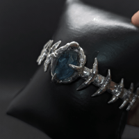 Image 4 of SOLDERED SAPPHIRE CUFF