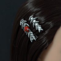 Image 5 of RED CORAL HAIR CLIP