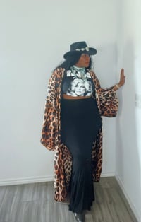 Image 2 of Ember Leopard Kimono Duster