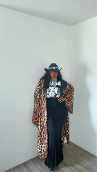 Image 1 of Ember Leopard Kimono Duster