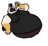 Pizza Glutton Archie Sticker
