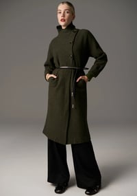 Image 1 of pol ruben draped coat khaki
