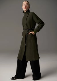 Image 2 of pol ruben draped coat khaki