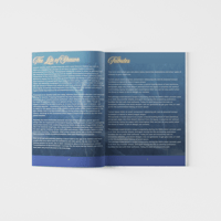 Image 2 of 8 Page Blue Elegant Funeral Program 11x17 | Fully Editable Canva