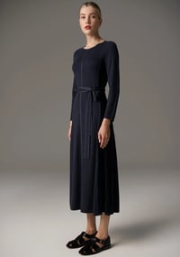 Image 2 of pol Lara lurex dress blue/ink