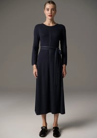 Image 3 of pol Lara lurex dress blue/ink