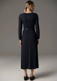Image 4 of pol Lara lurex dress blue/ink