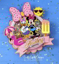 Image 1 of Pool party Luxury Shaker Cake Topper