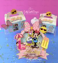 Image 3 of Custom Deluxe Party Favor Candy Box Gable Box First Birthday Baby Party Decor