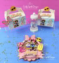 Image 3 of Pool party Luxury Shaker Cake Topper