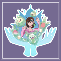 Momo And Reuniclus Sticker