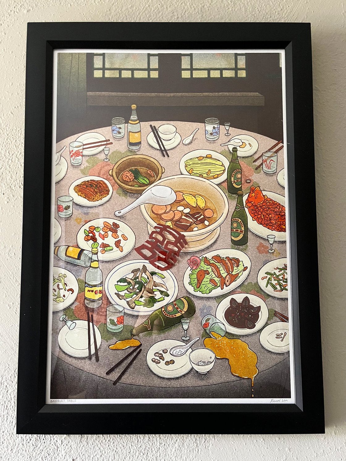 Image of Banquet Table print