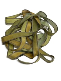 Image 3 of 1PC. GRASS SKIRT 42" Hand Dyed Finished Edge Silk Wrist Wrap Bracelet/Jewelry/Craft Ribbons