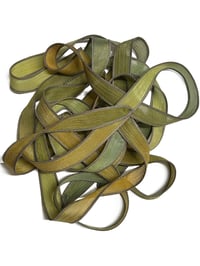 Image 5 of 1PC. GRASS SKIRT 42" Hand Dyed Finished Edge Silk Wrist Wrap Bracelet/Jewelry/Craft Ribbons