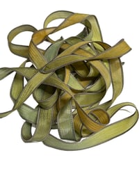 Image 6 of 1PC. GRASS SKIRT 42" Hand Dyed Finished Edge Silk Wrist Wrap Bracelet/Jewelry/Craft Ribbons