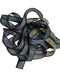 Image 2 of 1PC. WIZARDS & DRAGONS  42" Hand Dyed Finished Edge Silk Wrist Wrap Bracelet/Jewelry/Craft Ribbons