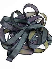 Image 1 of 1PC. WIZARDS & DRAGONS  42" Hand Dyed Finished Edge Silk Wrist Wrap Bracelet/Jewelry/Craft Ribbons