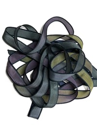 Image 4 of 1PC. WIZARDS & DRAGONS  42" Hand Dyed Finished Edge Silk Wrist Wrap Bracelet/Jewelry/Craft Ribbons