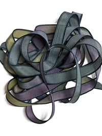 Image 5 of 1PC. WIZARDS & DRAGONS  42" Hand Dyed Finished Edge Silk Wrist Wrap Bracelet/Jewelry/Craft Ribbons