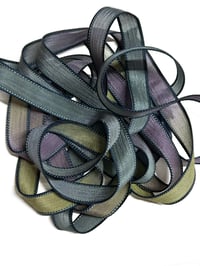 Image 7 of 1PC. WIZARDS & DRAGONS  42" Hand Dyed Finished Edge Silk Wrist Wrap Bracelet/Jewelry/Craft Ribbons